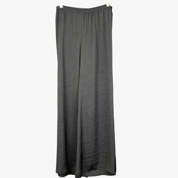 Moon & Meadow black wide leg flowy palazzo pull on  pants M - Picture 1 of 5